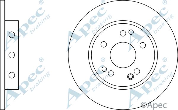 APEC BRAKING stabdžių diskas DSK502